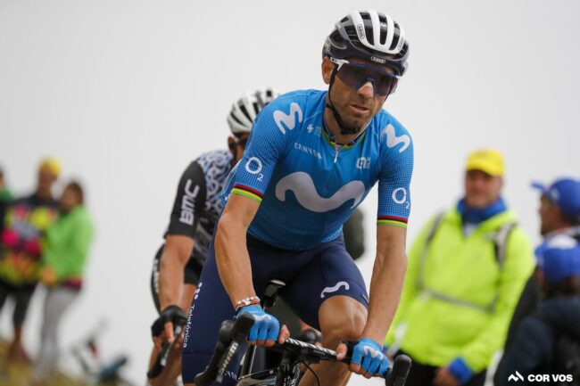 After a nasty crash Alejandro Valverde is out of the Vuelta a España