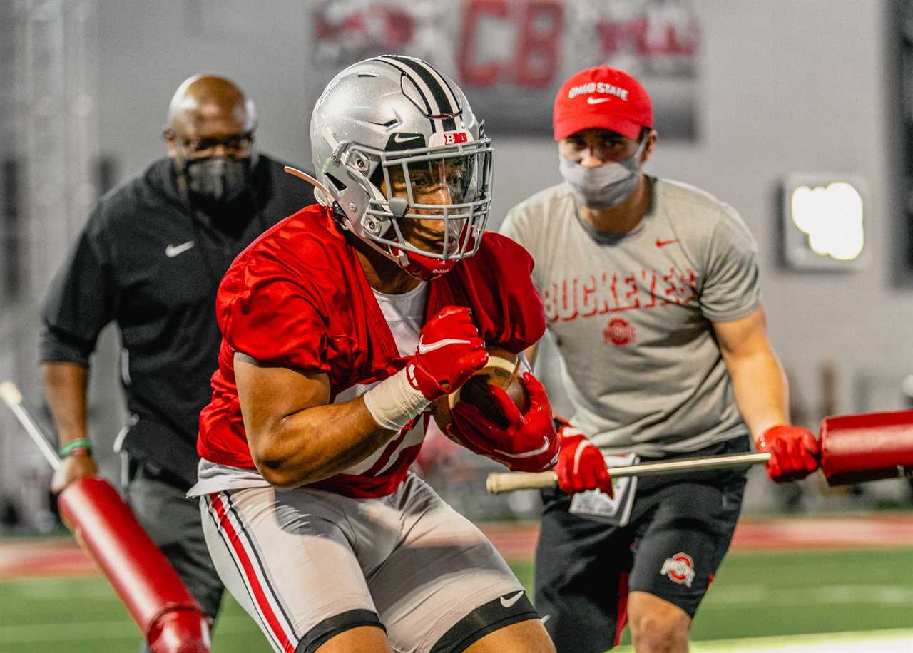 Ohio State football spring 2021 black stripe removal tracker