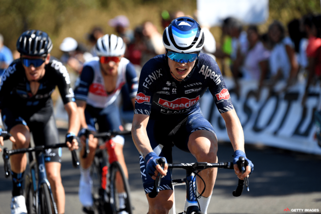 Zwift Academy winner Jay Vine had a belter of a day on stage 14 of the Vuelta