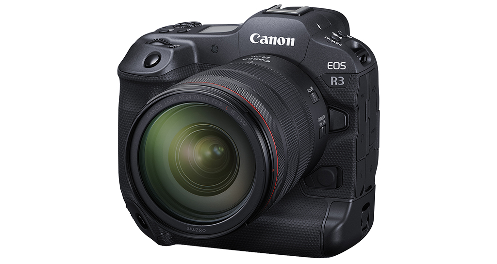 Front view of the Canon EOS R3