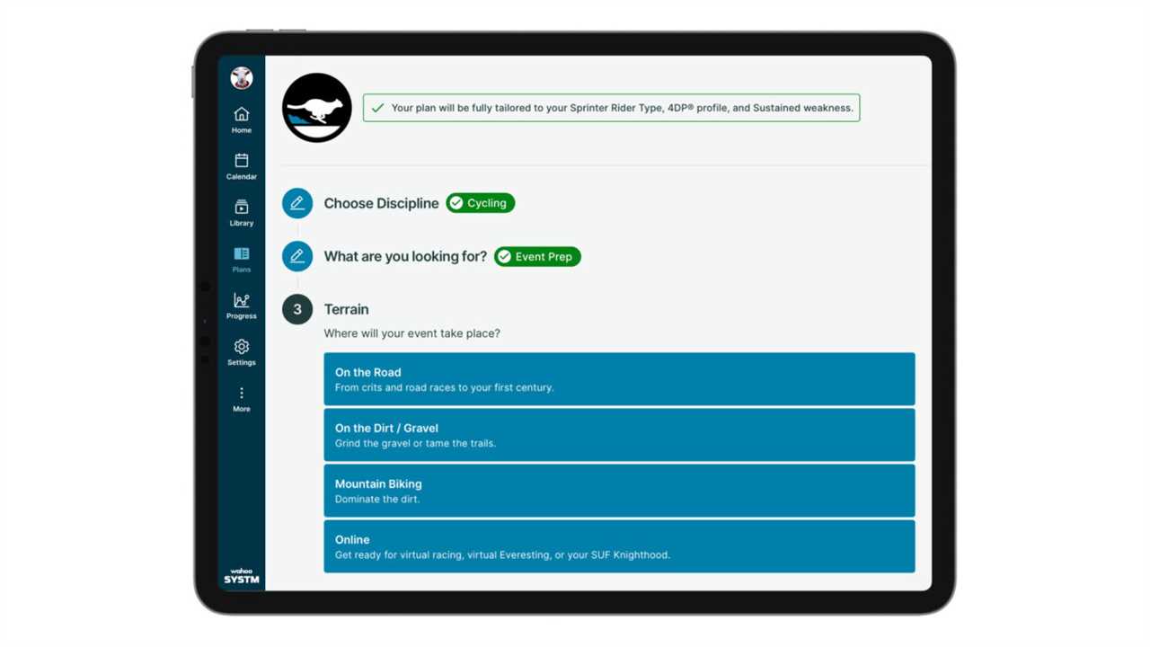 Wahoo Systm training app: so much choice for indoor riding