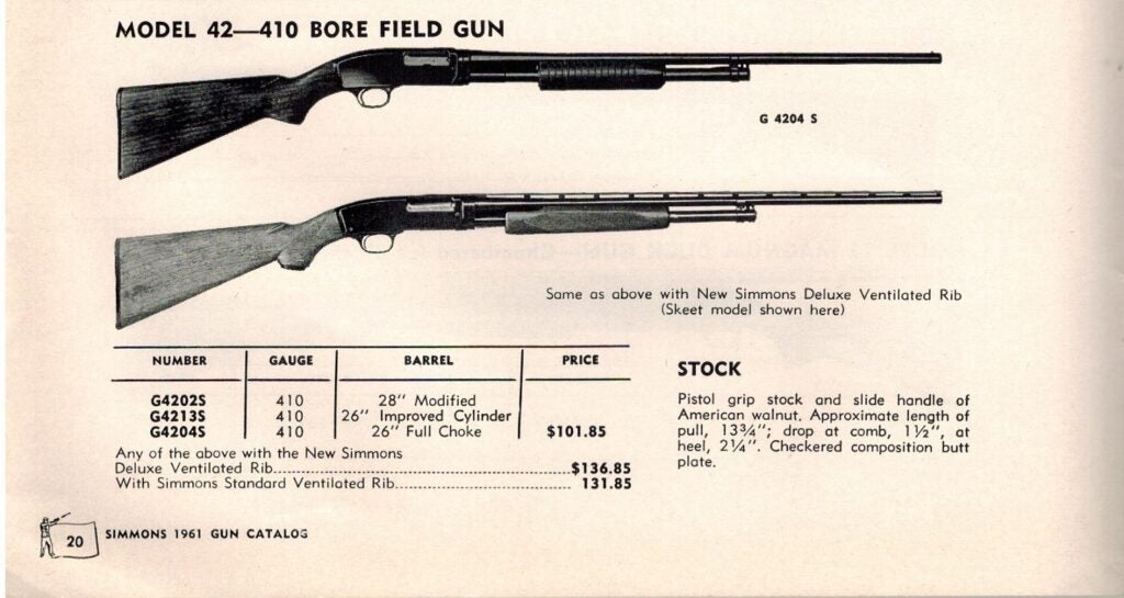 The M12 makes a great small-game gun.