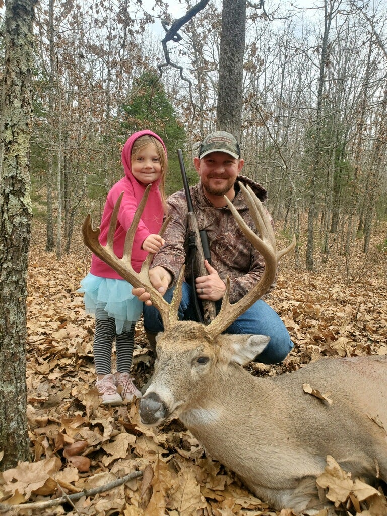 This buck was killed on a 40-acre Missouri farm.