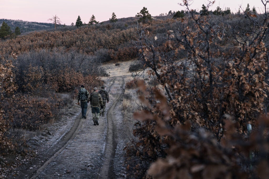 Freel and Miller hunting oak brush