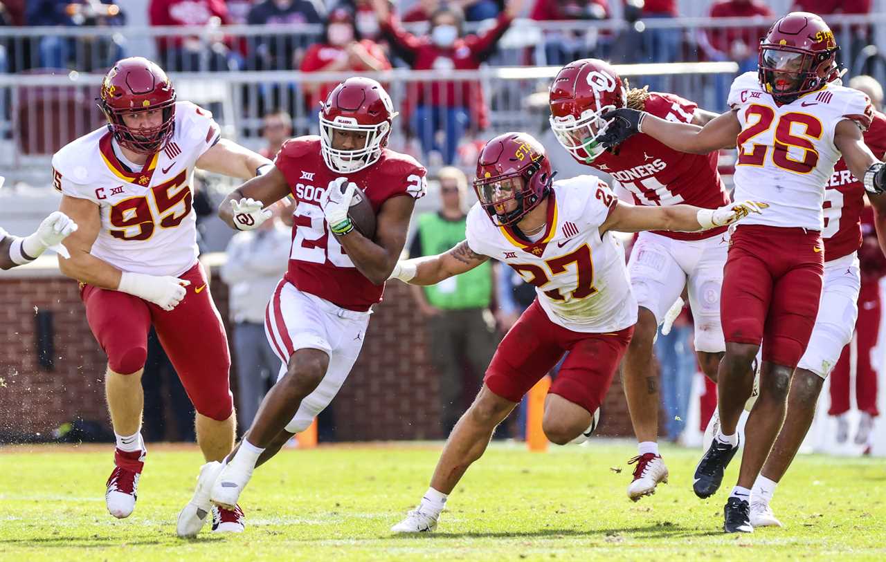 Where does Oklahoma stand in FiveThirtyEight's College Football Playoff projections entering Bedlam?