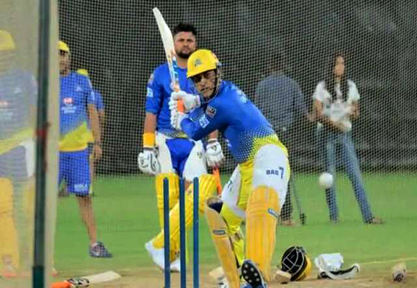Watch Video: MS Dhoni hitting huge sixes during CSK training but what happened next?