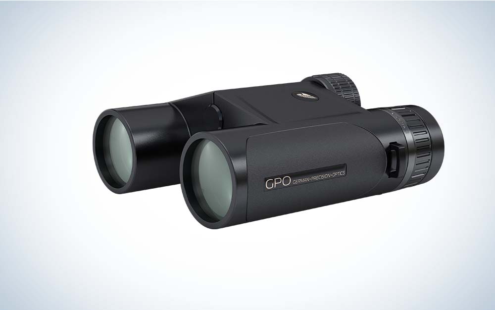 gpo rangefinding binoculars with green lens