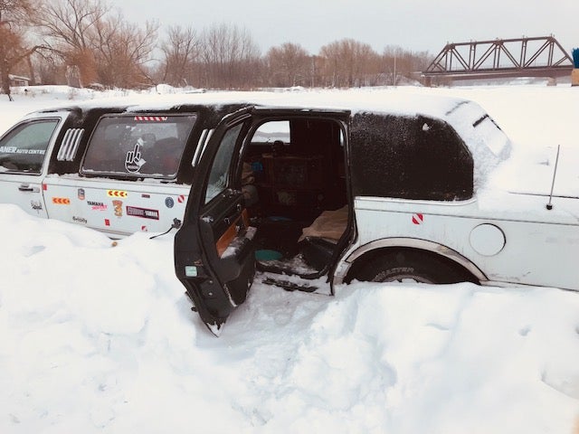 ice fishing limousine