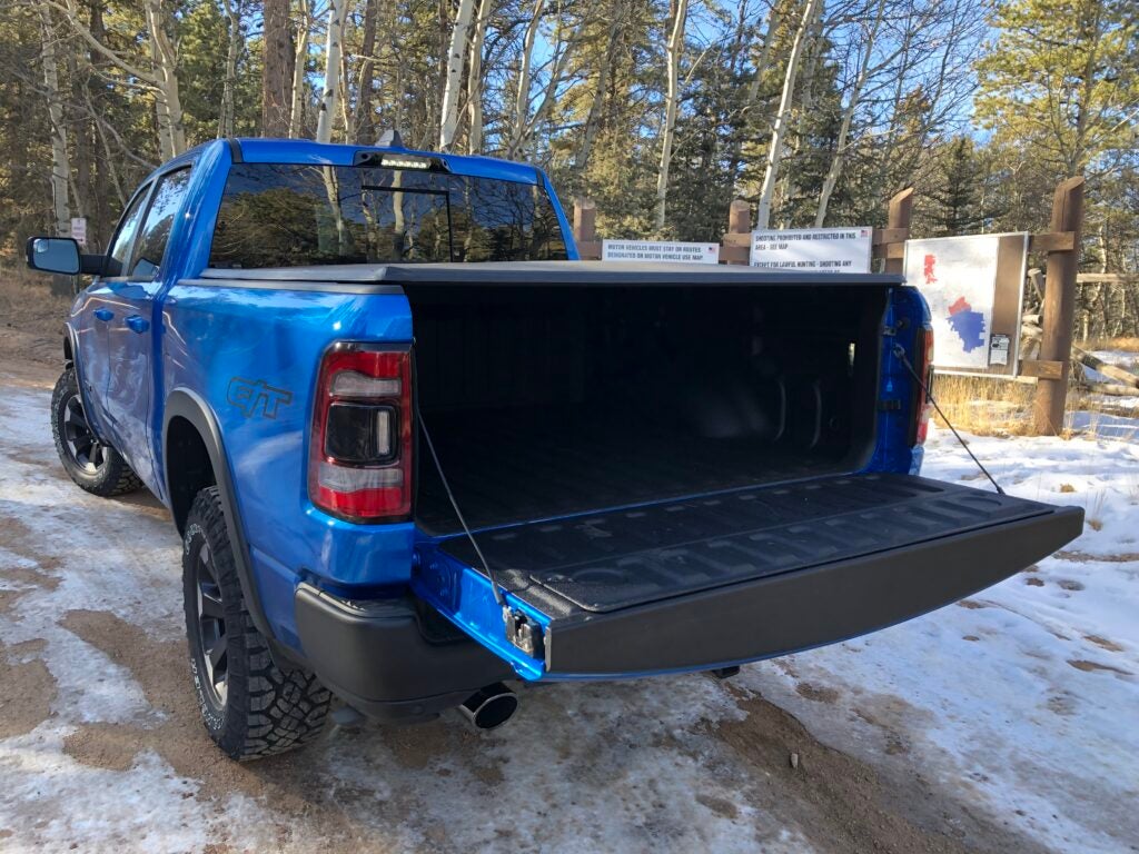 Consider the multi-functional tailgate and side storage.