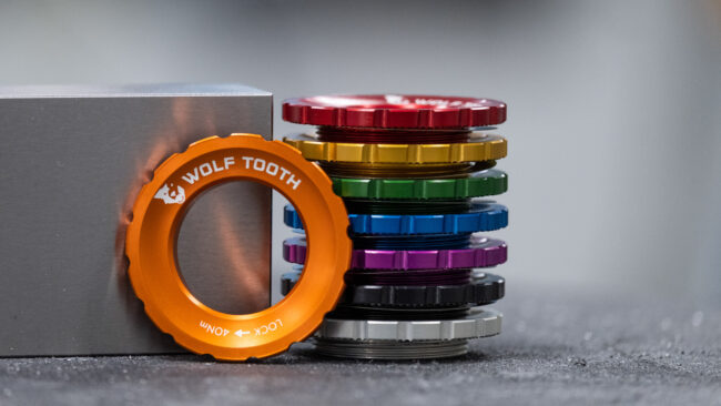 Wolf Tooth announces new anodised disc rotor lockrings 