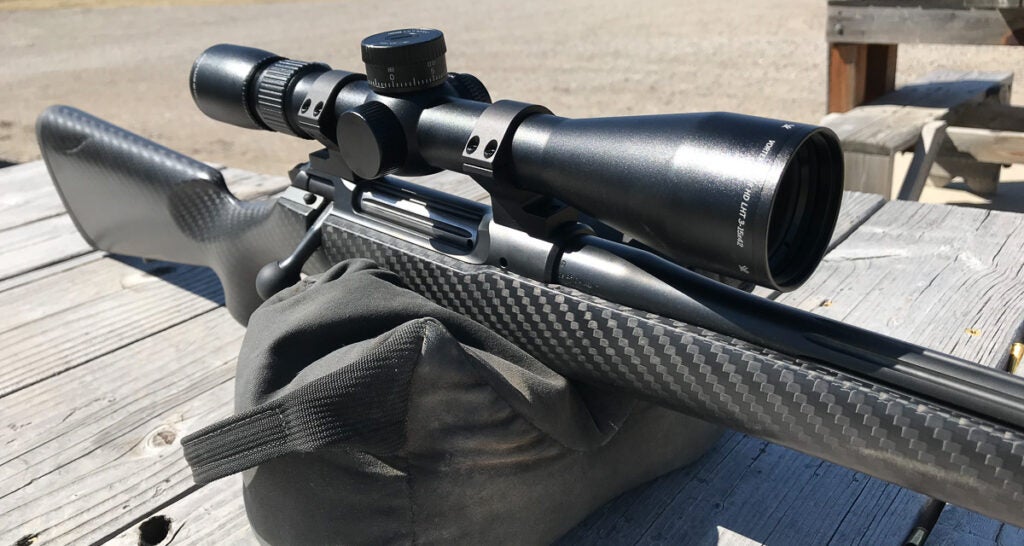 Rifle with scope