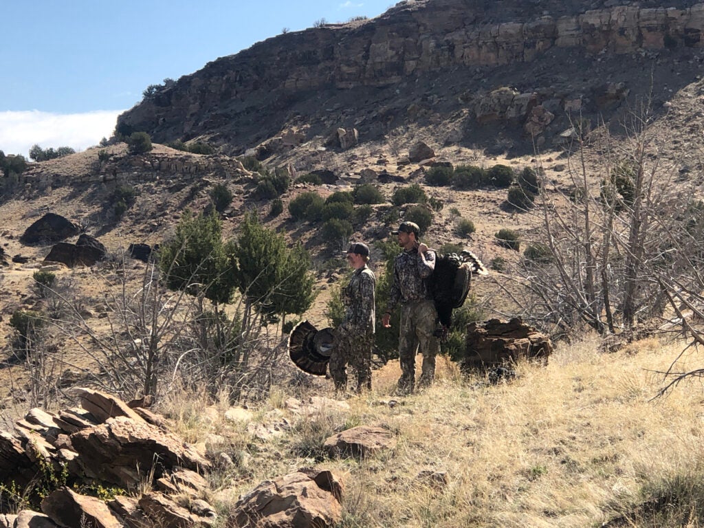 hiking for turkeys