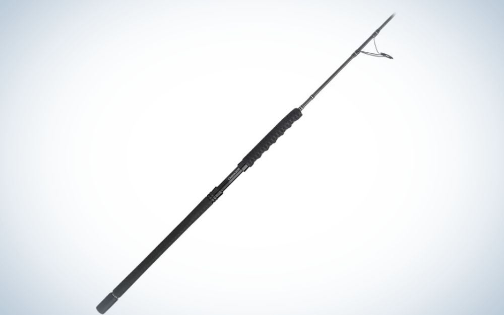 A black best saltwater fishing rod