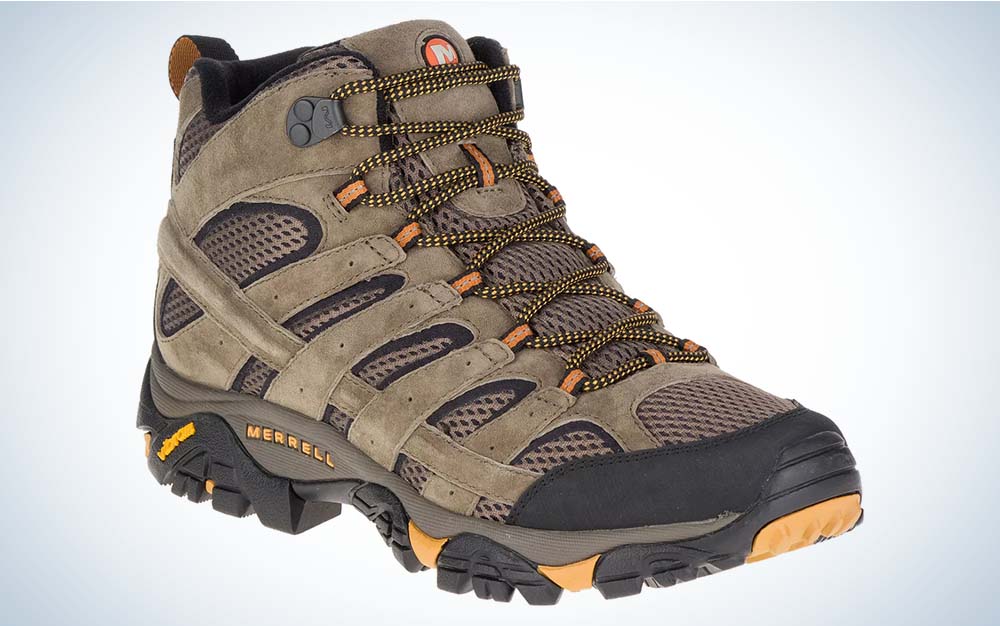 A brown best hiking boot