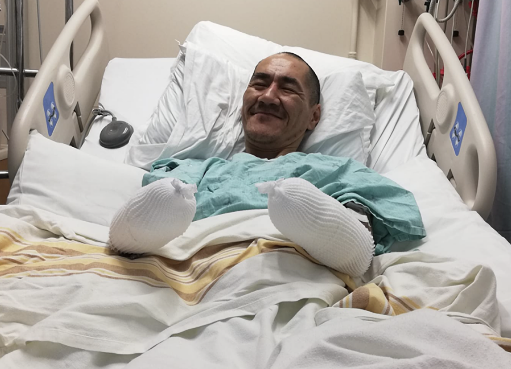 Caribou hunter recovers in hospital