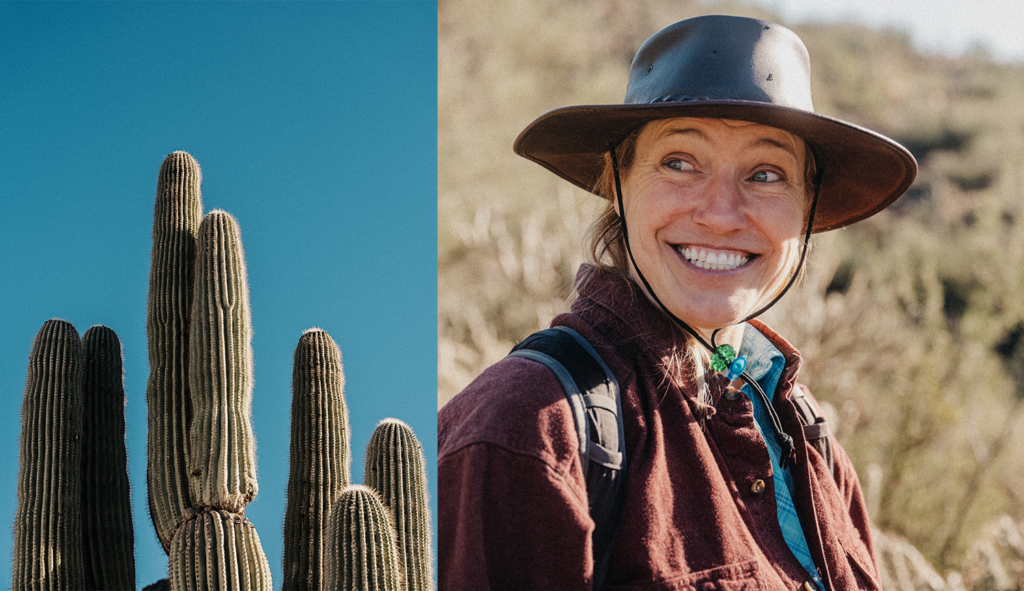 Jessie Krebs in the desert