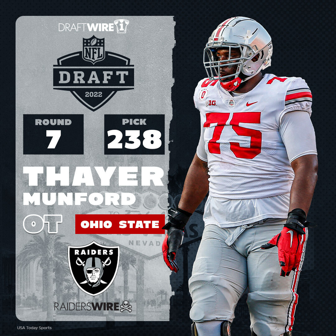 Thayer Munford goes off the board in the seventh round of the 2022 NFL draft