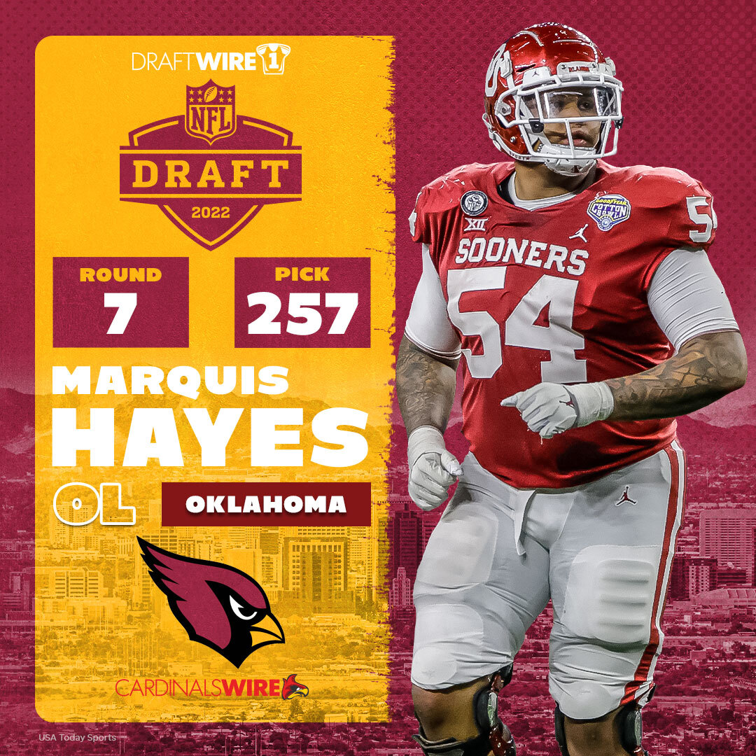 Sooners OL Marquis Hayes selected by the Arizona Cardinals in the NFL Draft