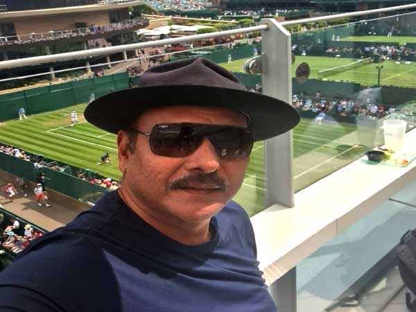 ‘Great to be back on a sunny day at Wimbledon’: Ravi Shastri shares photo from Centre Court ahead of Federer’s match