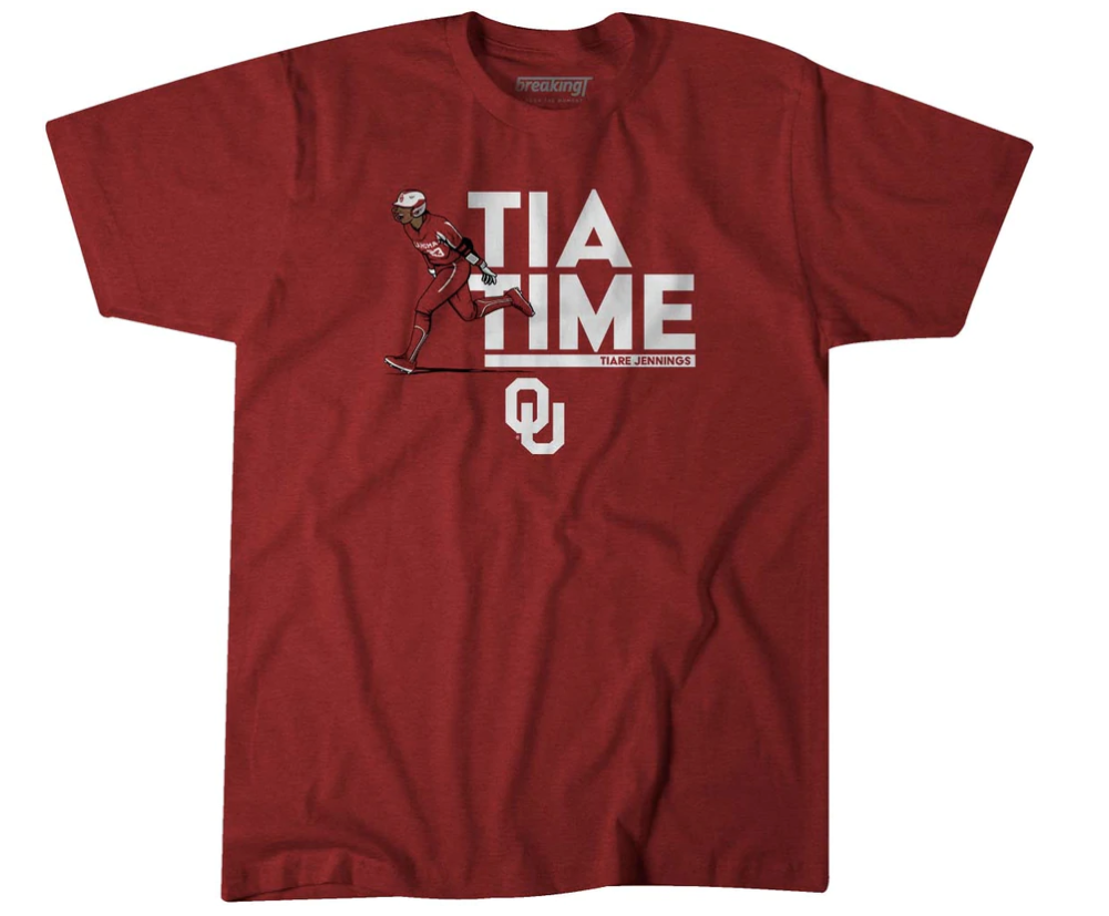 Oklahoma Sooners gear officially licensed by Texas softball players from breakingT