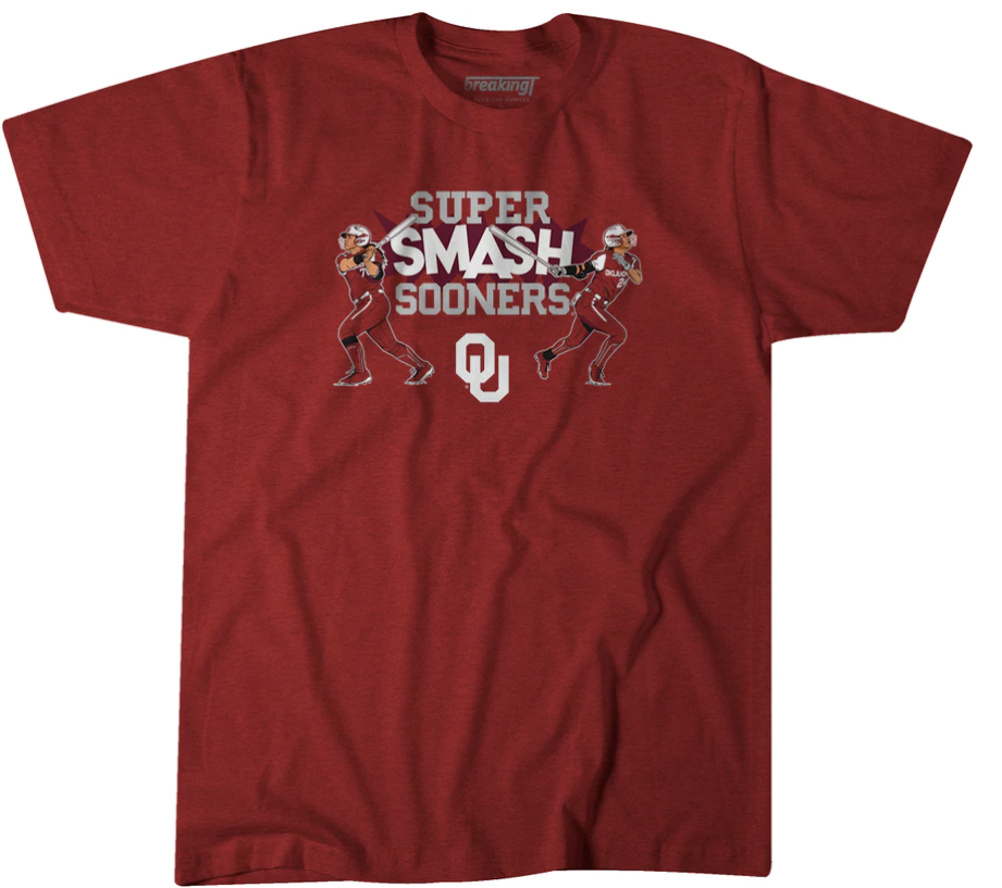 Oklahoma Sooners gear officially licensed by Texas softball players from breakingT