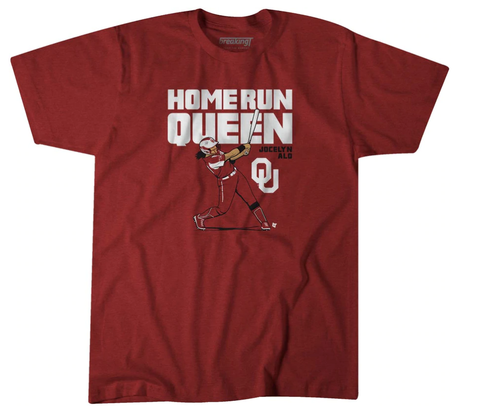 Oklahoma Sooners gear officially licensed by Texas softball players from breakingT