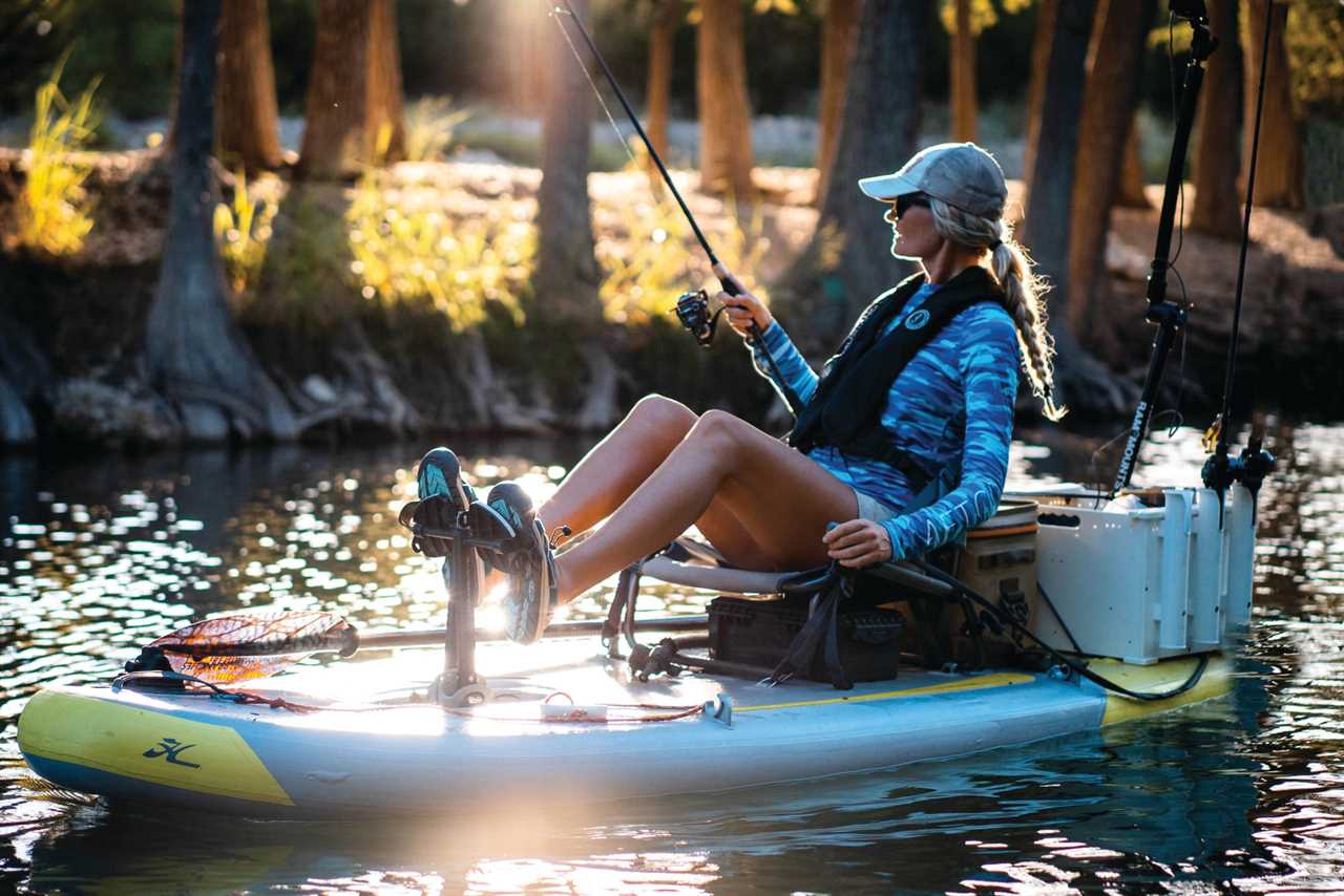 Kristine Fischer on the Hobie iTrek