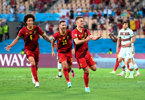 EURO 2020: Thorgan Hazard stunner see Belgium shock Portugal 1-0 as defending champions knocked out