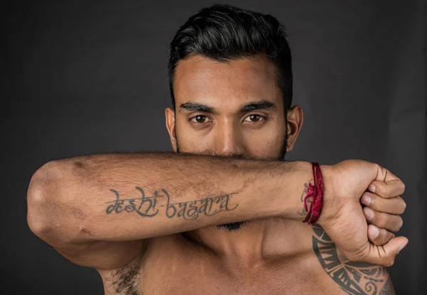 KL Rahul flaunts new tattoo