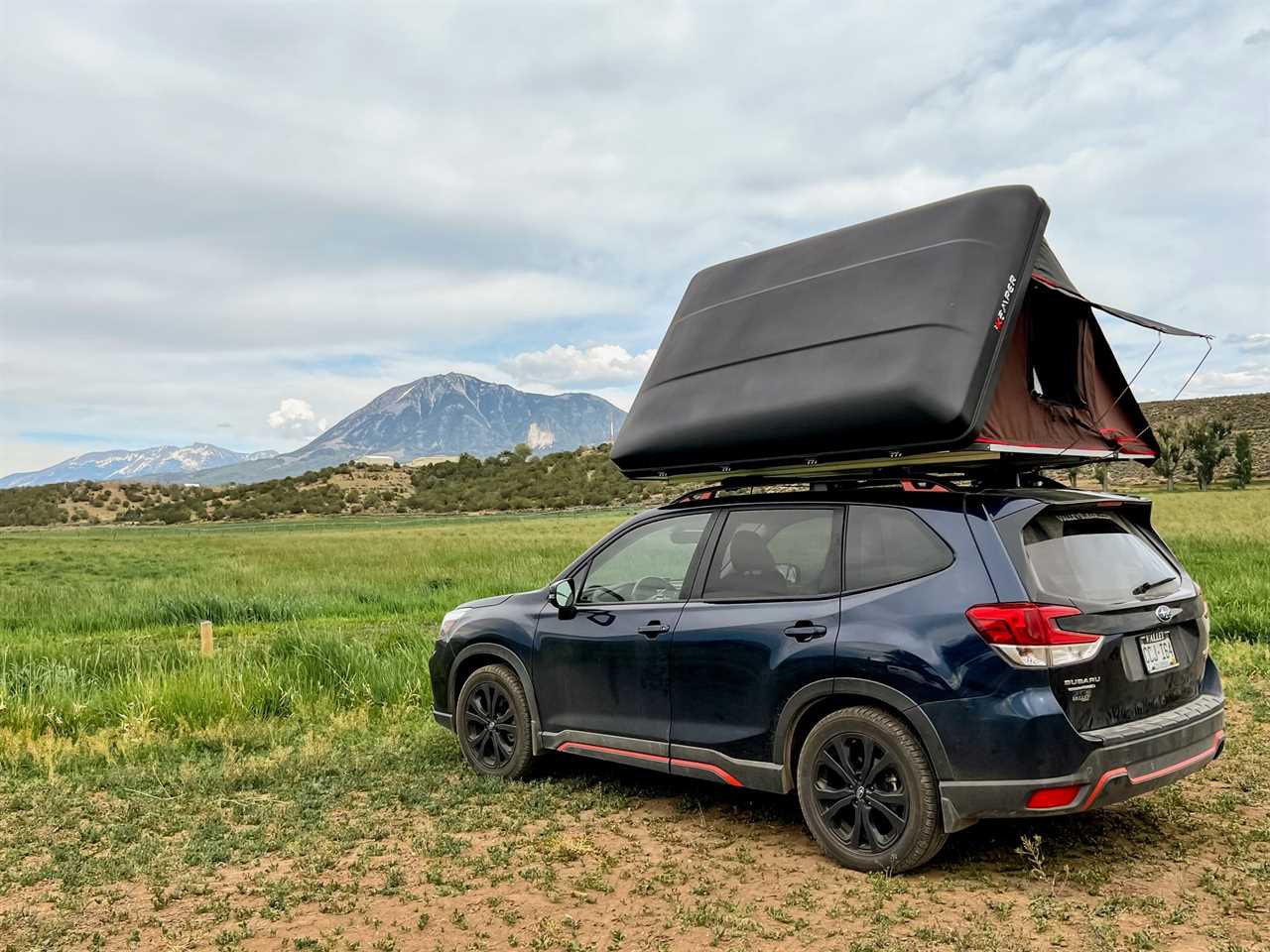 Adventure on the go with a roof top tent.