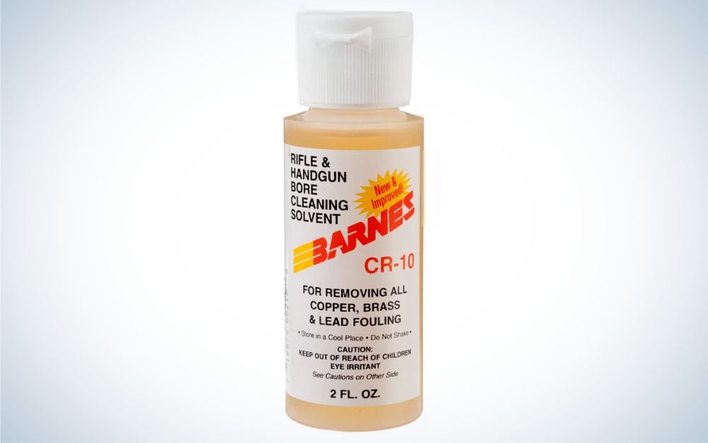 Barnes CR-10 is the best gun cleaning solvent for copper fouling.