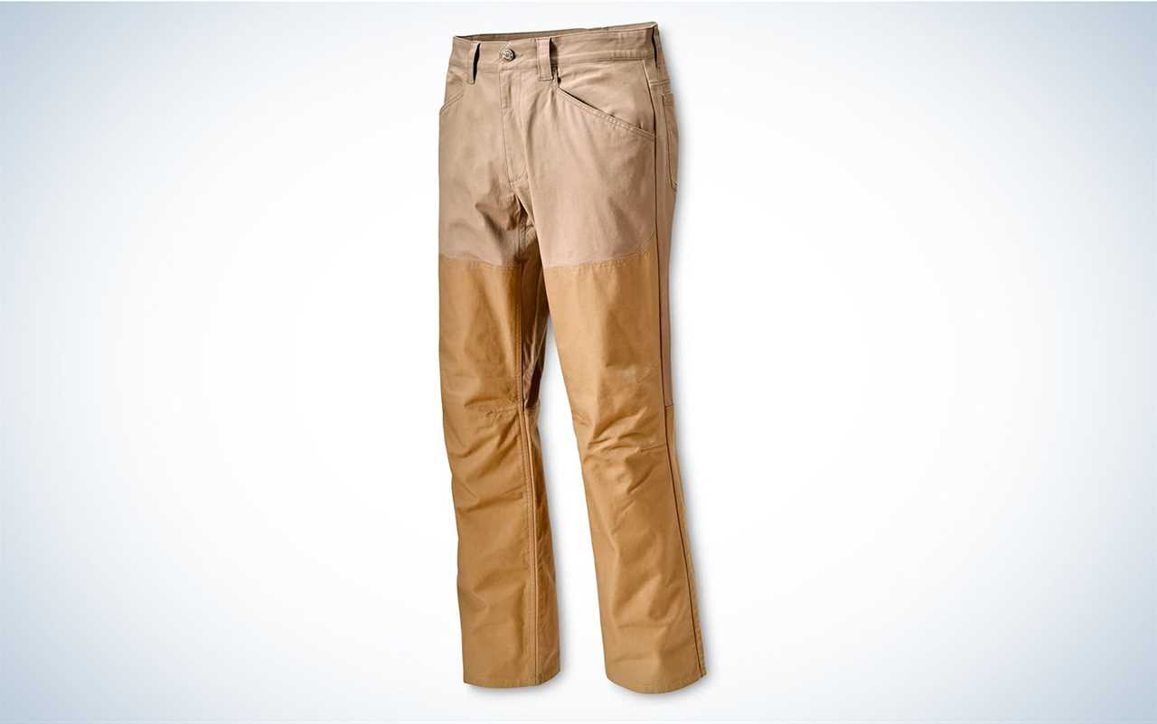 The Orvis Missouri Breaks Field pants are water resistant.