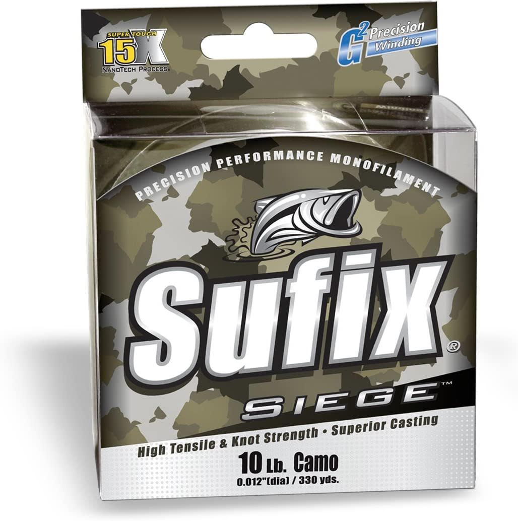 Sufix Siege Camo is the best monofilament fishing line.