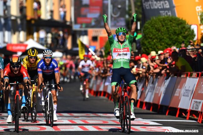 Mads Pedersen proves best again in Vuelta bunch sprint, Wright second once more
