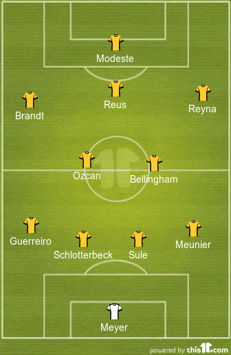 Borussia Dortmund Lineup Vs Manchester City – The 4th Official