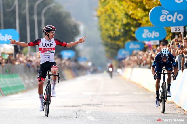 Two from two, Tadej Pogačar takes his second Il Lombardia victory in a two-up sprint