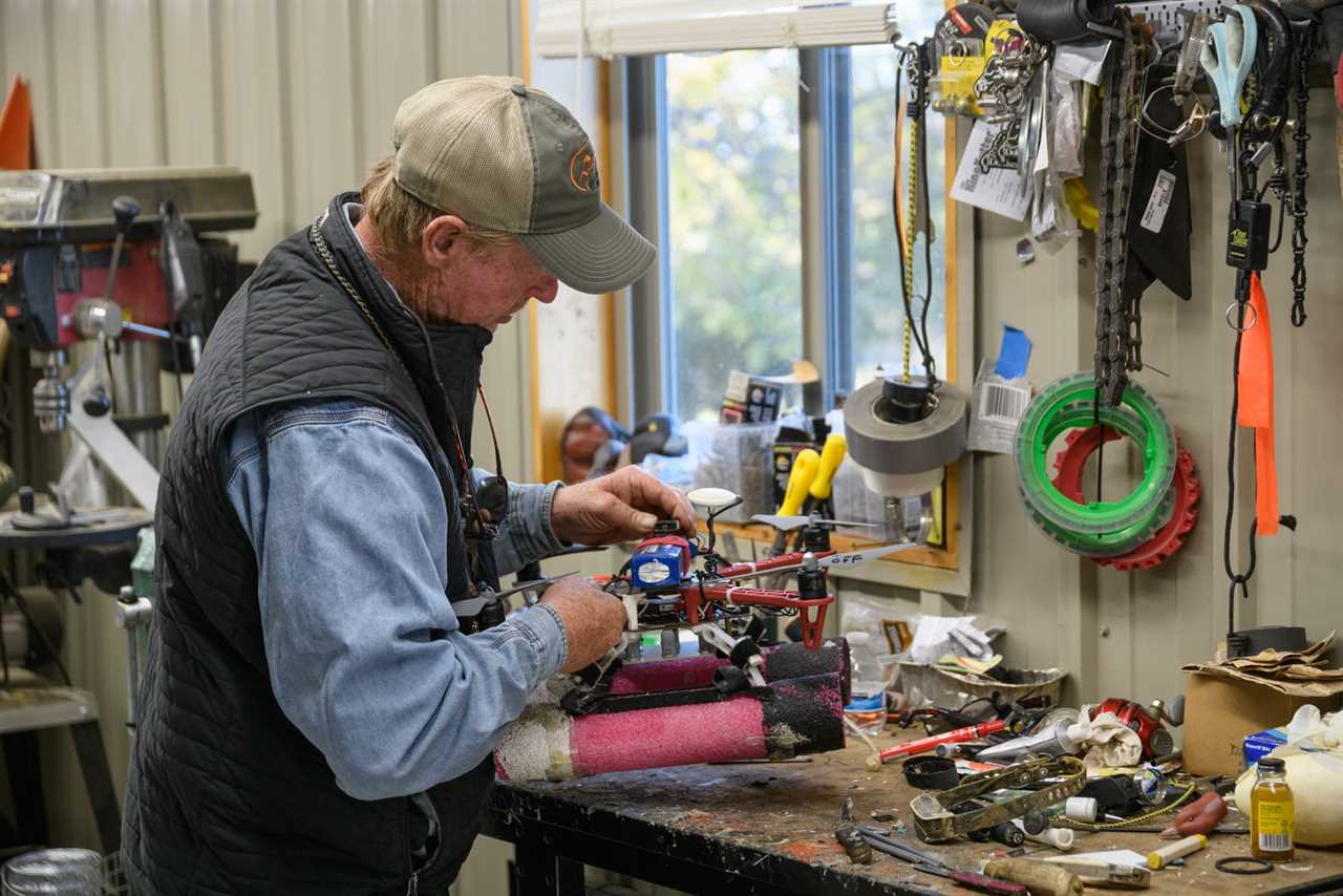 Tom Dokken uses drones to help train