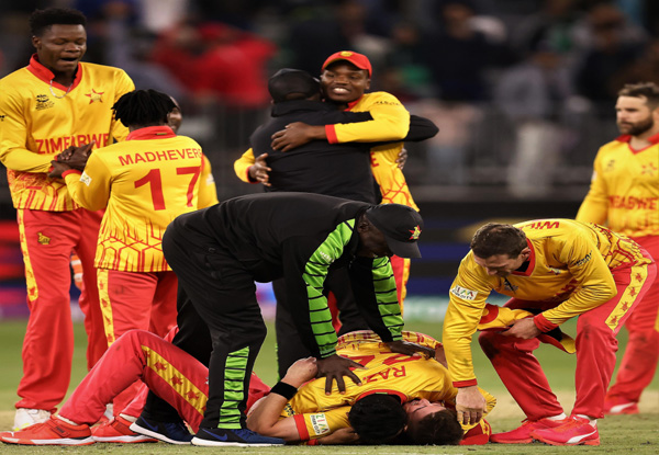 T20 World Cup 2022: Zimbabwe stun Pakistan in final-ball thriller at Perth