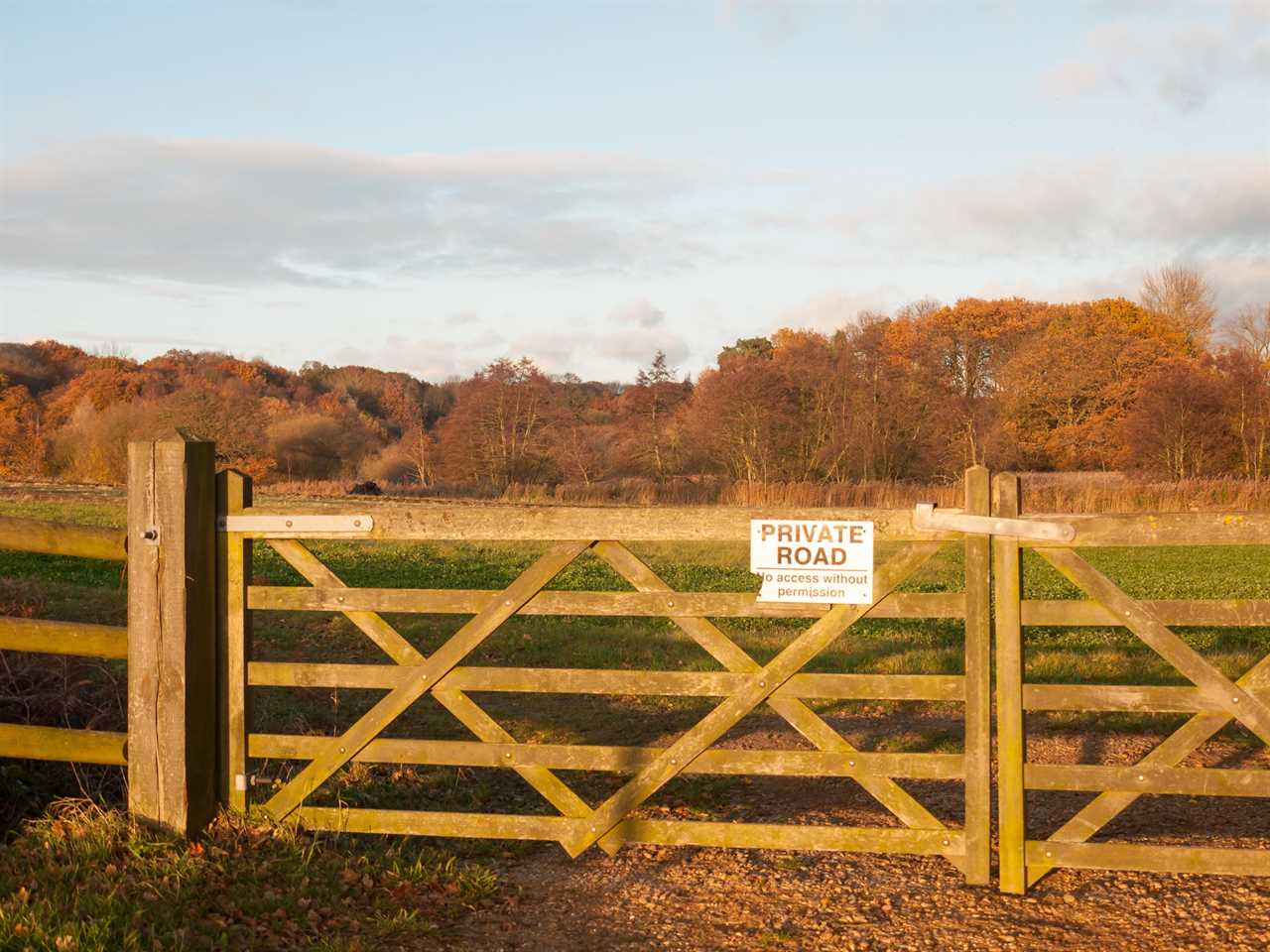 private land gate