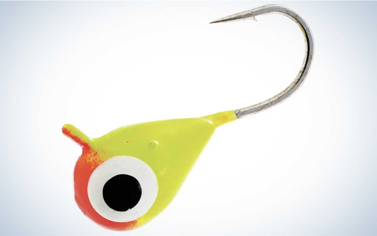 Custom Jigs & Spins Chekai Tungsten is one of the best ice fishing lures for perch.