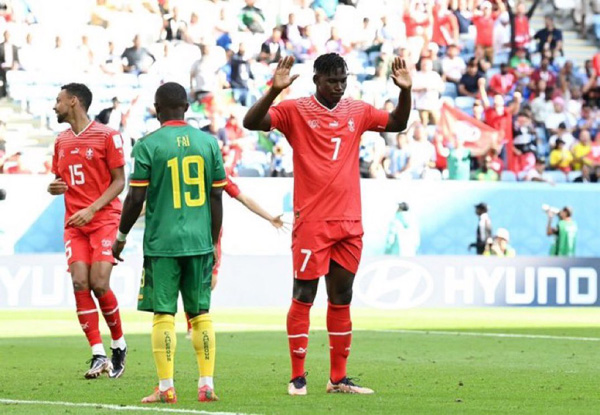 Switzerland’s Breel Embolo refrains from celebrating after scoring against Cameroon. Do you know why? | Qatar 2022