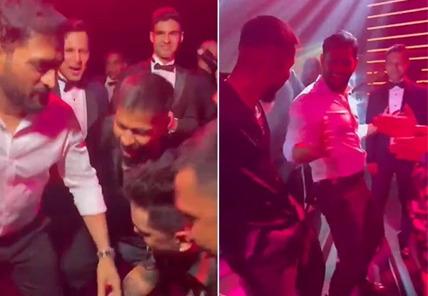 Hardik Pandya parties with MS Dhoni in Dubai; dance video goes viral