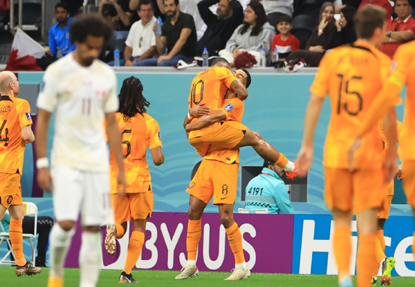 FIFA World Cup 2022: Netherlands beat Qatar 2-0 to cruise into Rd 16; Senegal seals a spot in pre-quarters with 2-1 win over Equador