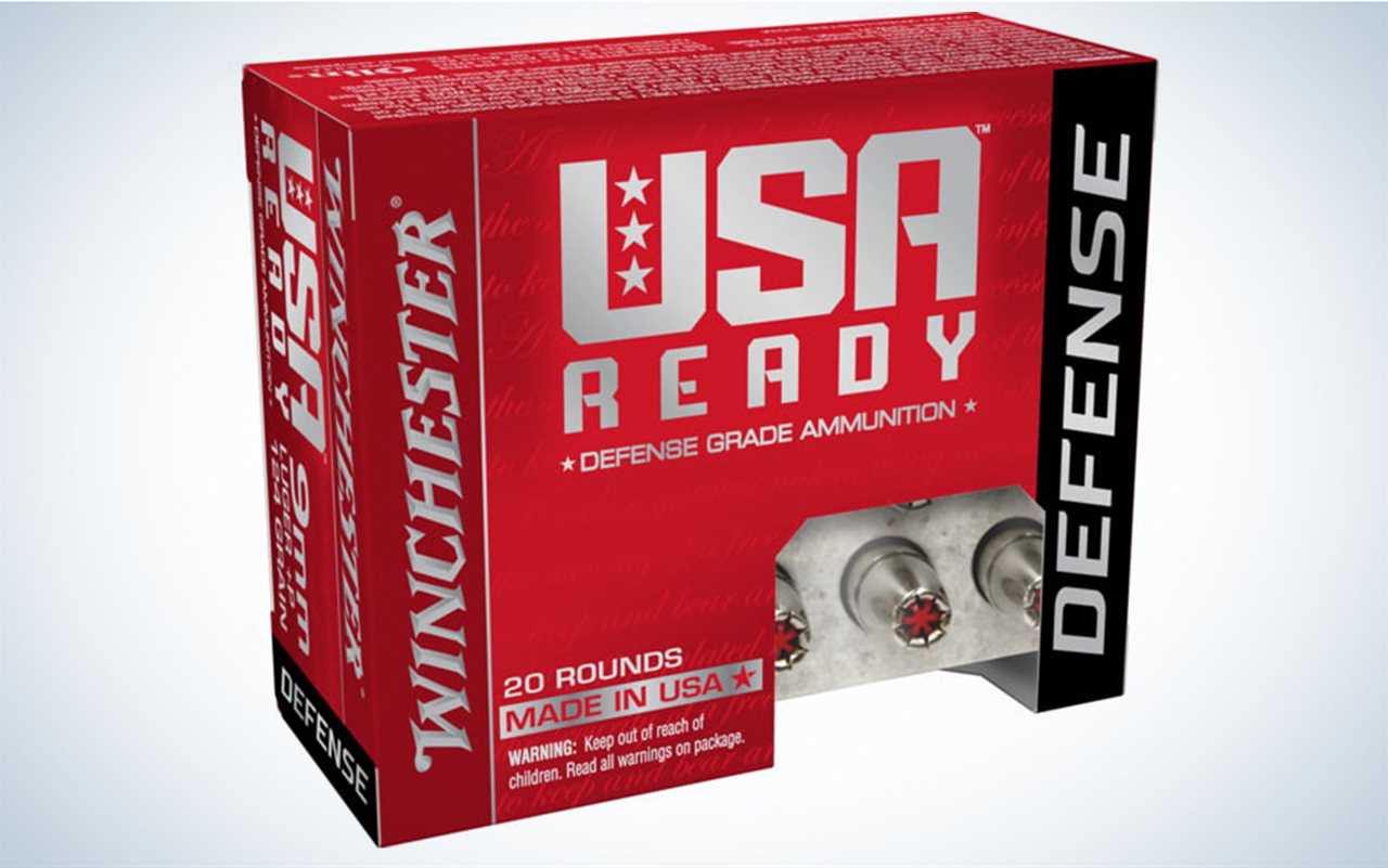 Winchester USA Ready Defense 124-grain +P is one of the best 9mm ammunitions.