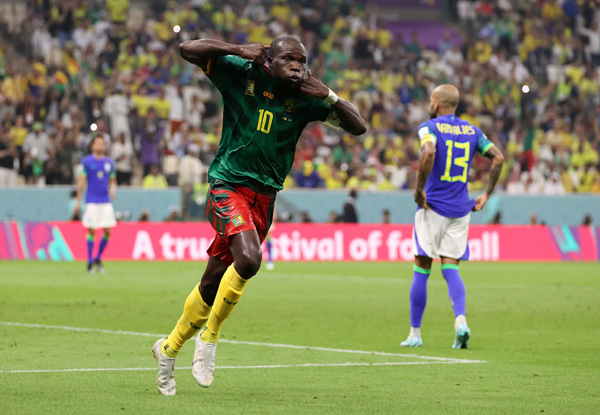 FIFA World Cup 2022: Aboubakar late strike stun Brazil 1-0; Switzerland wins five-goal thriller against Serbia to make it to Rd 16