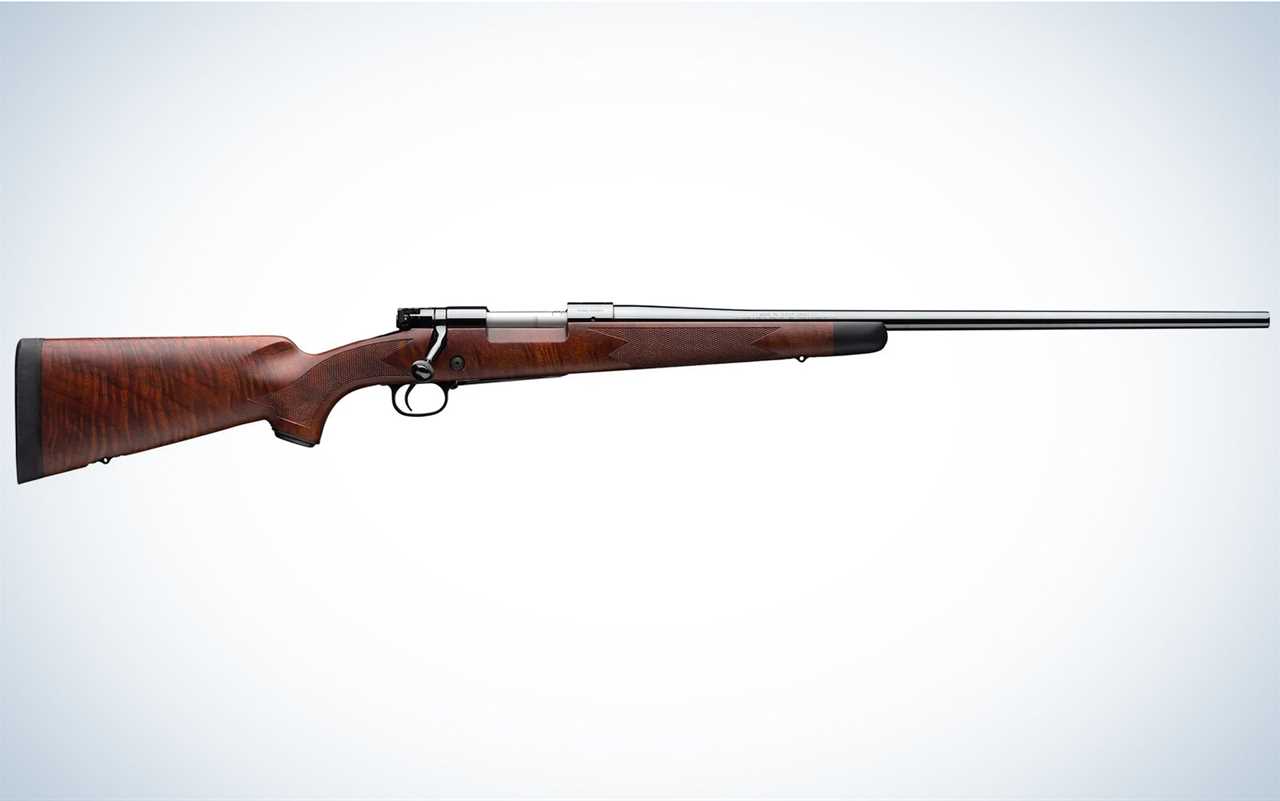 A modern Winchester M70 Super Grade rifle.