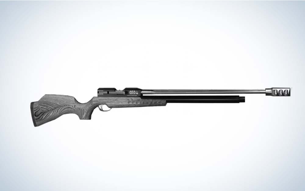 Black and grey AEA Zeus air rifle