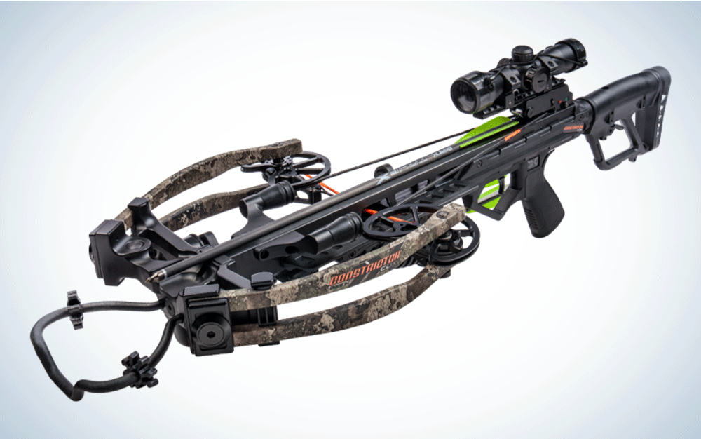 A black crossbow