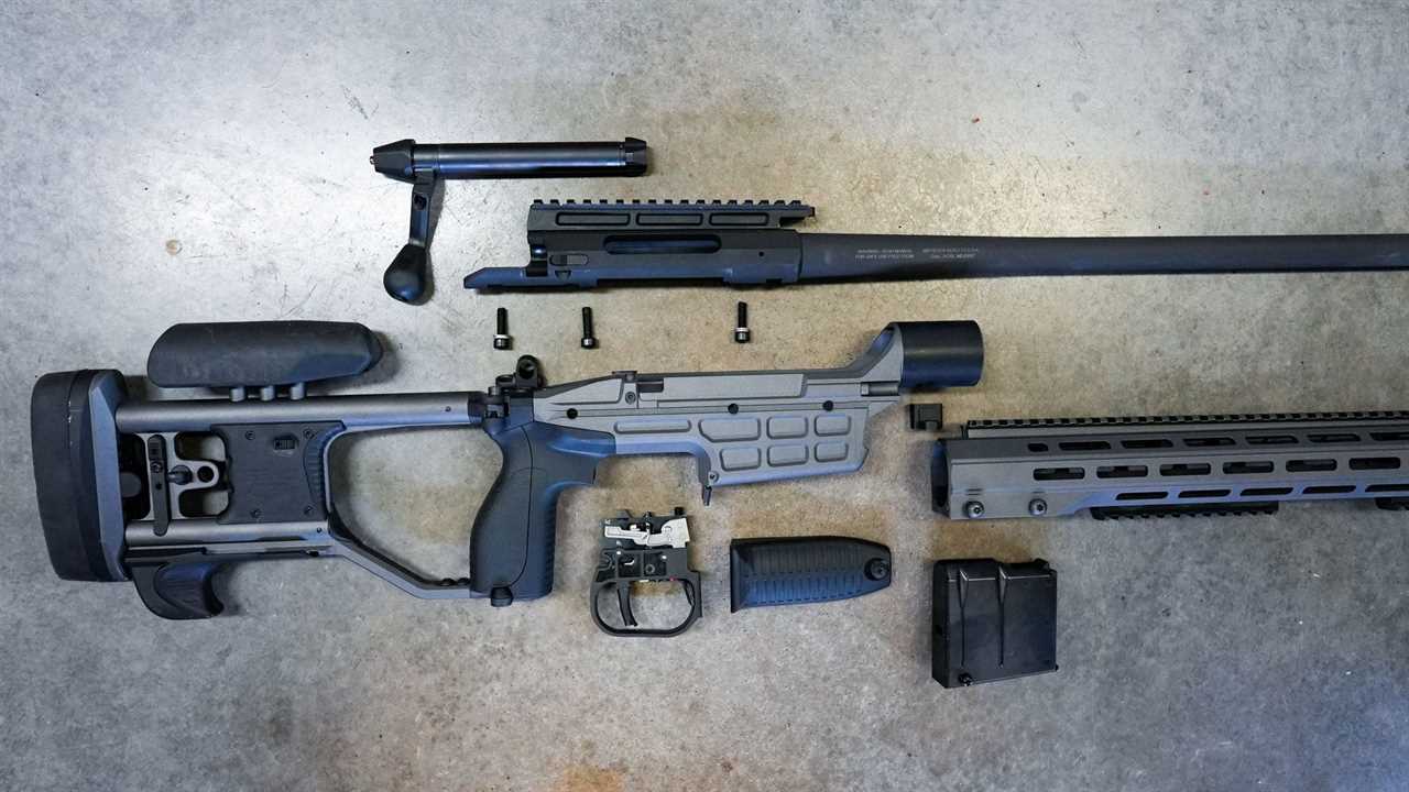 Sako TRG 22 A1 disassembled