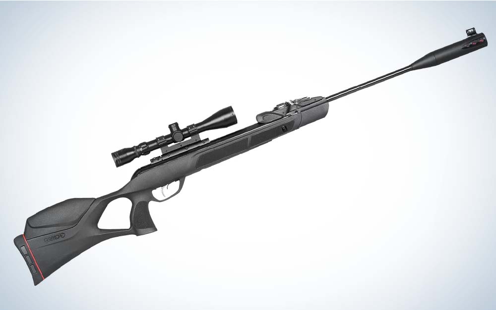 A black Gamo Swarm Magnum air rifle